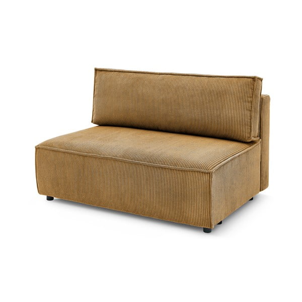 Modulinė sofa garstyčių spalvos iš kordinio velveto (modulinė) Nihad modular – Bobochic Paris