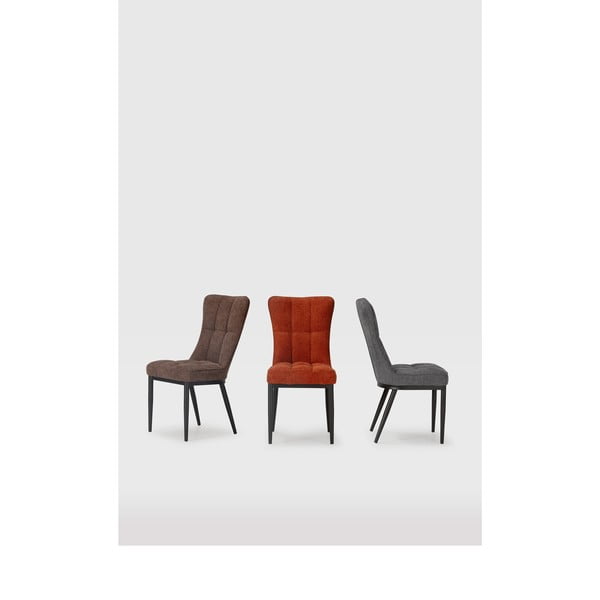 Pilkos spalvos valgomojo kėdės 2 vnt. Damon – Marckeric-image-1