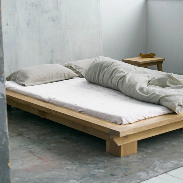 Baltas lininis elastinė paklodės Linen Tales, 90 x 200 cm-image-3