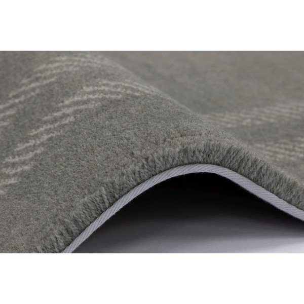 Kilimas iš vilnos antracito spalvos 133x190 cm Calisia M Grid Rim – Agnella-image-2
