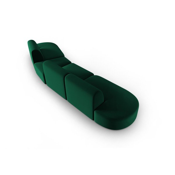 Žalios spalvos iš velveto sofa su dešiniuoju kampu 428 cm Paolo – Milo Casa-image-3