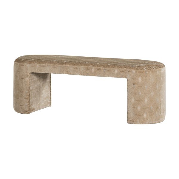 Smėlio spalvos paminkštinto audinio suolas Jacob – WOOOD-image-2