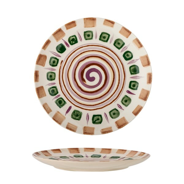 Desertinė iš akmens masės lėkštė žalios spalvos/rudos spalvos ø 20,5 cm Shama – Bloomingville-image-2