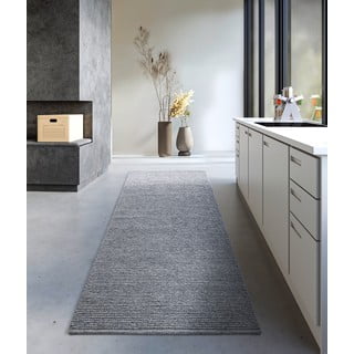 Rankų darbo iš vilnos kilimas pilkos spalvos 80x200 cm Francois – Villeroy&Boch