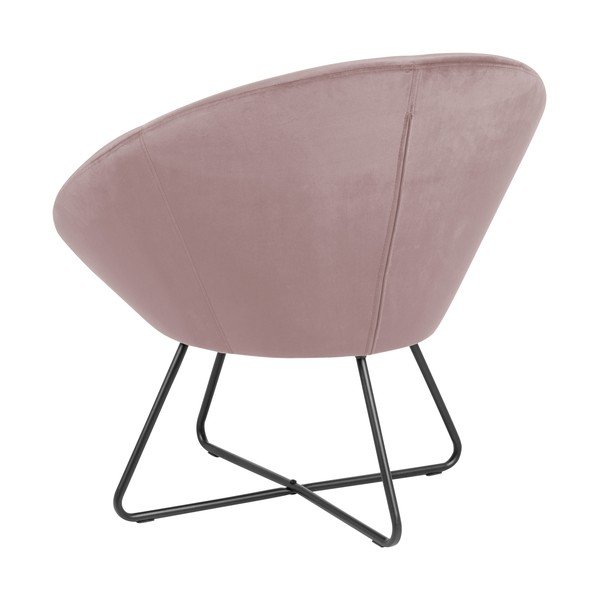 Rožinis aksominis krėslas Actona Center-image-3