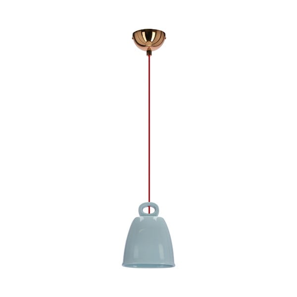 Mėlynos spalvos vaikiškas pakabinamas šviestuvas su keramikiniu gaubtu Sewilla – Candellux Lighting