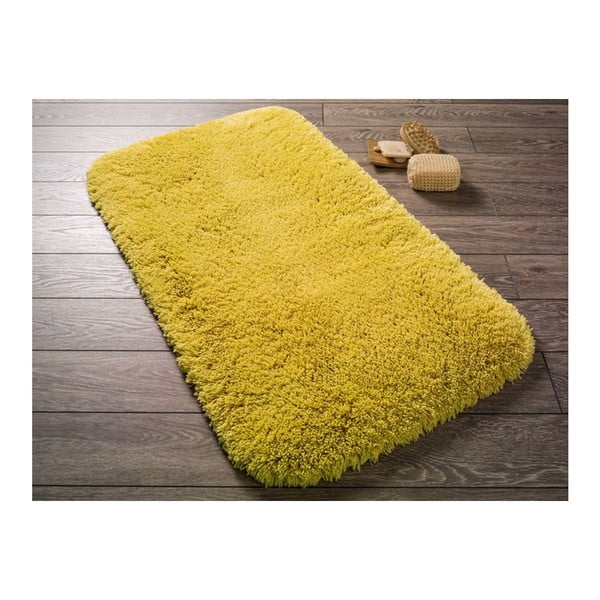 Geltonas vonios kilimėlis "Confetti Miami", 57 x 100 cm