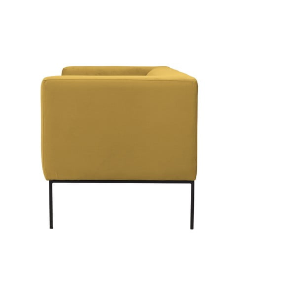 Geltona dviejų vietų sofa Windsor & Co Sofas Neptune-image-2
