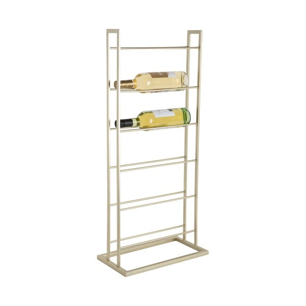 Auksinės spalvos iš metalo vyno lentyna butelių skaičius 5 38x84,5x20 cm Single Floor – PT LIVING-image-3