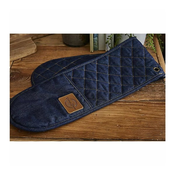 Cooksmart ® Oxford Denim dvigubos virtuvės pirštinės-image-3