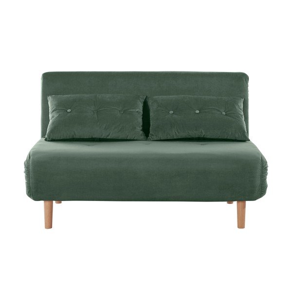 Žalio aksomo sofa 125 cm Magalli - Støraa-image-2
