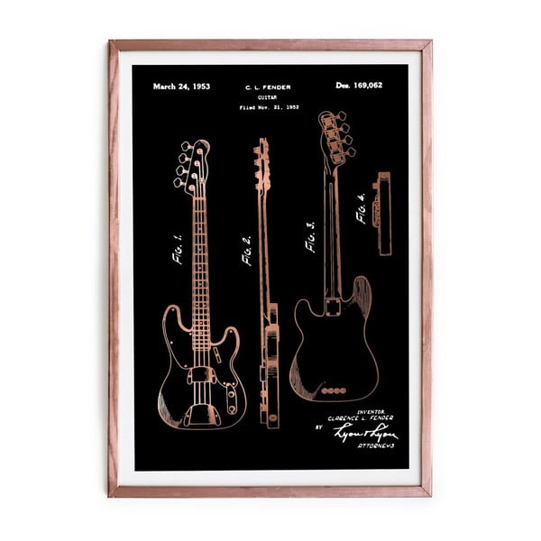 Įrėmintas plakatas Really Nice Things Fender Guitar, 65 x 45 cm