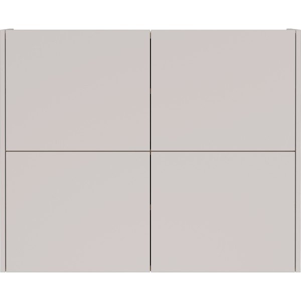 Kreminės spalvos matinis pakabinama spintelė 97x79x27 cm Binetto – Germania-image-3