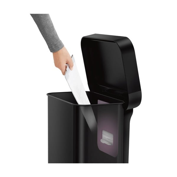Šiukšliadėžė iš plieno su pedalu 45 l – simplehuman-image-4