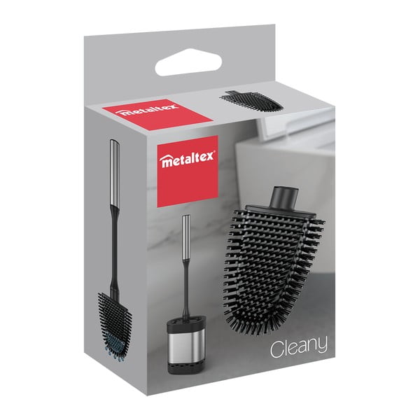 Atsarginis šepetys tualeto šepetys juodos spalvos – Metaltex-image-2