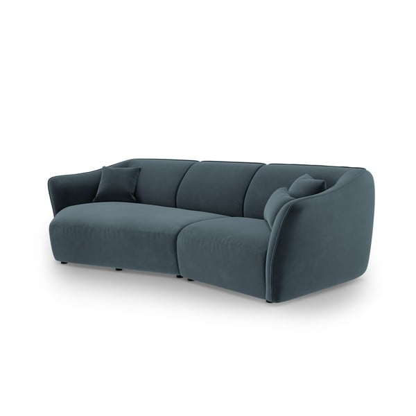 Iš velveto kampinė sofa mėlynos spalvos Tokyo – Cosmopolitan Design-image-3