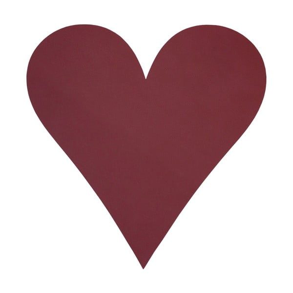 Iš eko odos padėkliukas 30x30 cm Heart Nupo – LIND DNA