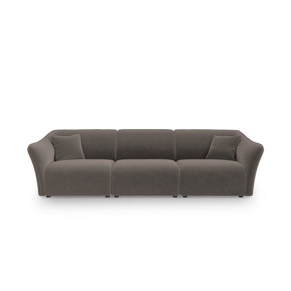Iš velveto sofa rudos spalvos 292 cm Tokyo – Cosmopolitan Design
