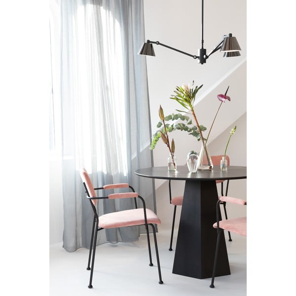 Valgomojo kėdės šviesiai rožinės spalvos 2 vnt. Benson – Zuiver-image-1