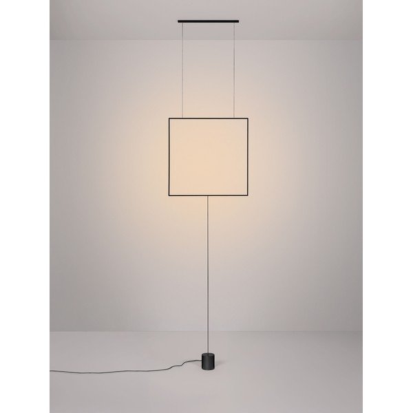 Matinės juodos spalvos iš metalo pastatomas šviestuvas LED (aukštis 392 cm) Dahlia – Nova Luce-image-2