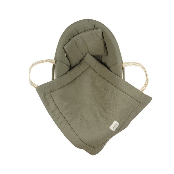 Vaikiškos lovelės rinkinys khaki spalvos Forest Green – Malomi Kids-image-2