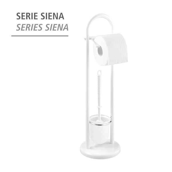 Baltas tualeto šepetys su tualetinio popieriaus laikikliu Wenko Siena-image-2