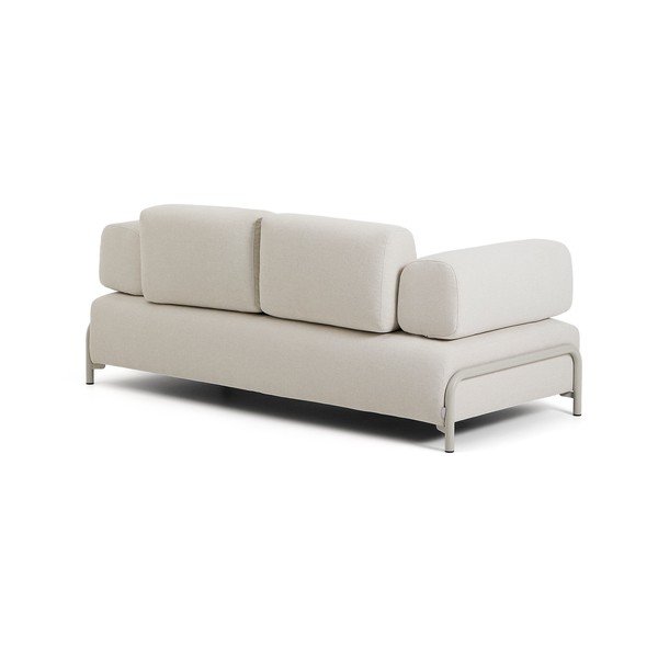 Smėlio spalvos sofa iš šenilinio audinio 200 cm Compo – Kave Home-image-4