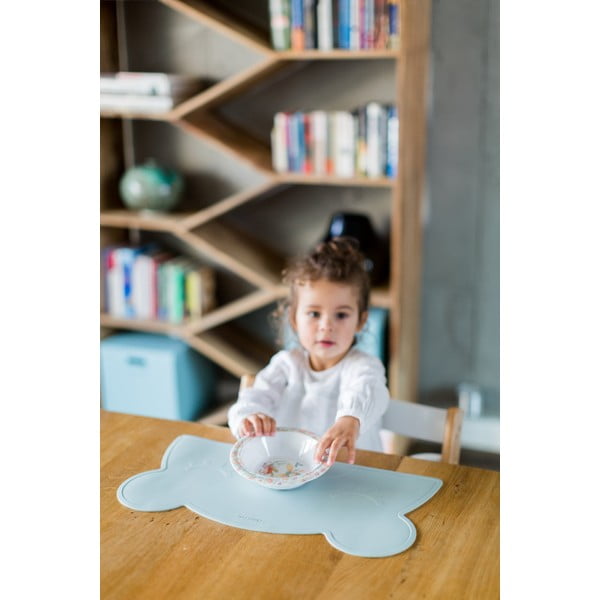 Šviesiai mėlynas silikoninis padėkliukas Kindsgut Bear, 48 x 25 cm-image-3