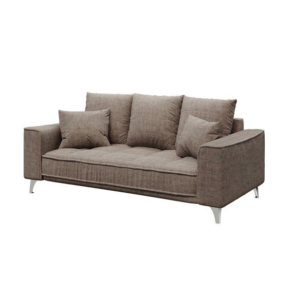 Tamsios smėlio spalvos sofa Devichy Chloe, 204 cm-image-2
