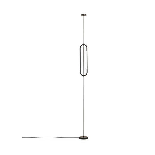 Juodos spalvos pastatomas šviestuvas LED (aukštis 300 cm) Bow – Kave Home