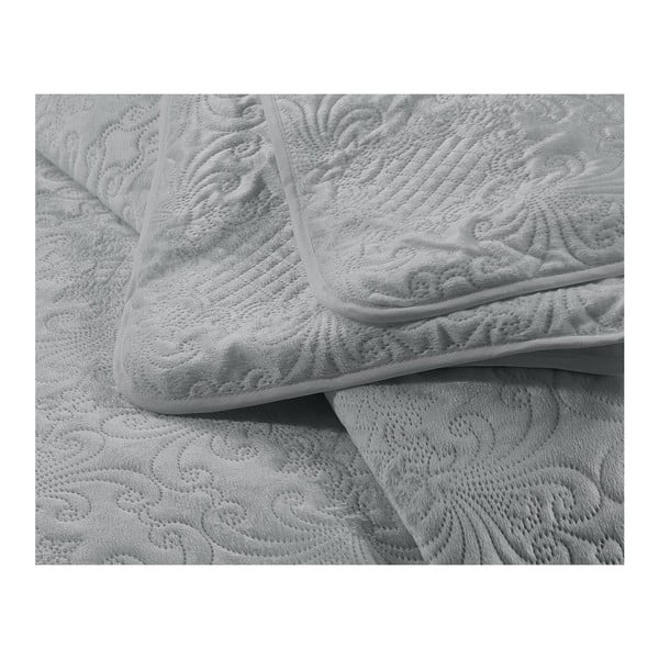 Šviesiai pilkas mikropluošto užvalkalas su pagalvės užvalkalu Dreamhouse Velvet Clara, 180 x 250 cm-image-3