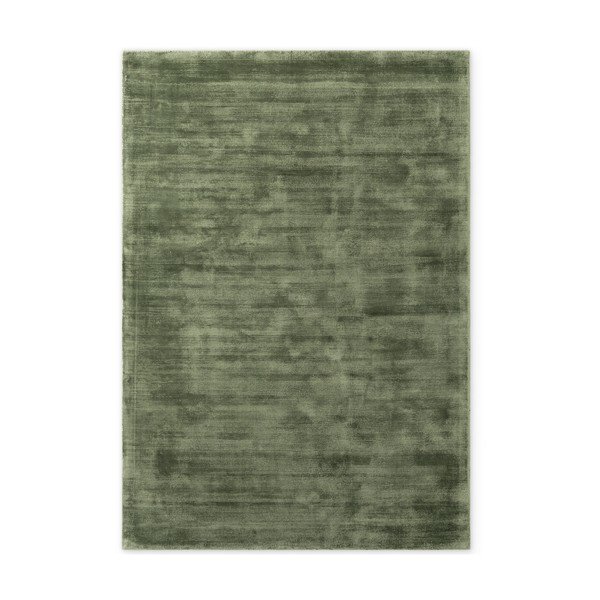 Rankų darbo žalios spalvos iš viskozės kilimas 80x150 cm Noemi – Vikosa
