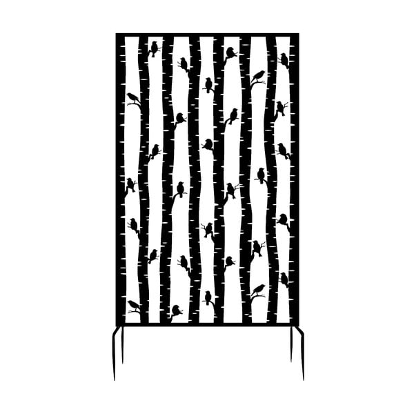 Iš metalo tvora juodos spalvos 100x186 cm Birds – Esschert Design