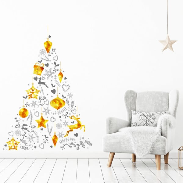 Kalėdų eglutės lipdukas Ambiance, 85 x 60 cm