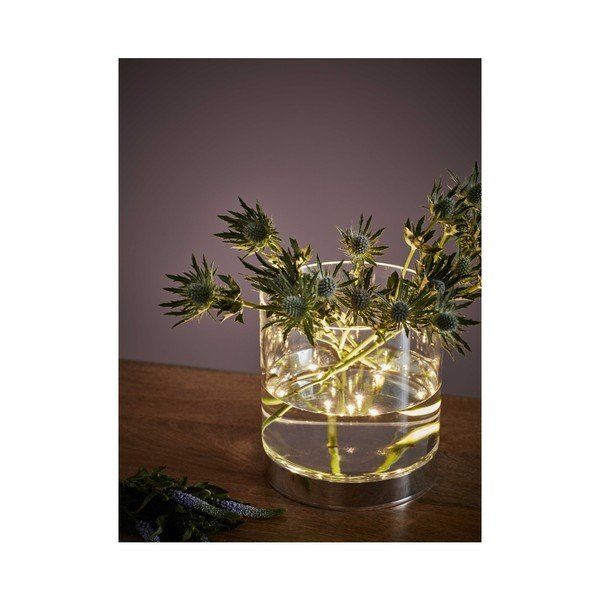 Stalo vaza su įmontuotu LED apšvietimu "Markslöjd Bouquet", 19 cm aukščio-image-2