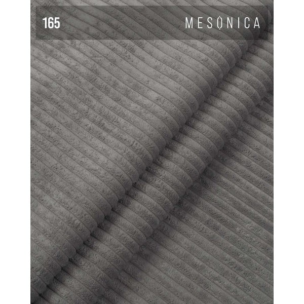 Pufas pilkos spalvos iš kordinio velveto Fluvio – MESONICA-image-4