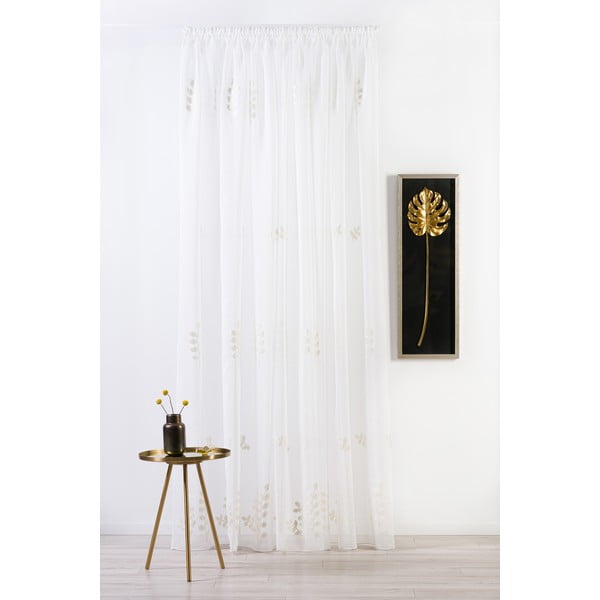 Permatoma užuolaida kreminės spalvos 140x245 cm Melissa – Mendola Fabrics