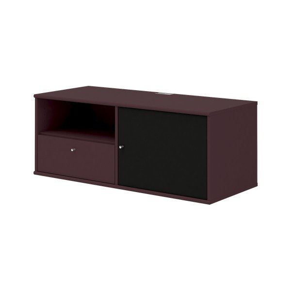Bordo raudonos spalvos TV spintelė Mistral 222-image-3