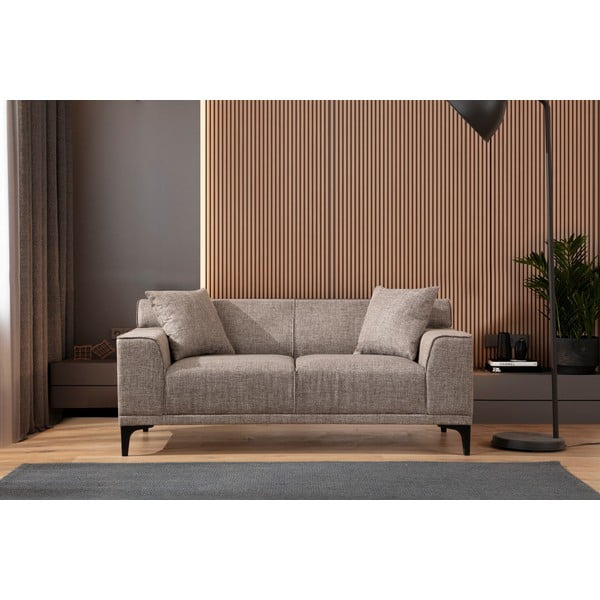Sofa šviesiai rudos spalvos 163 cm Petra – Balcab Home-image-1