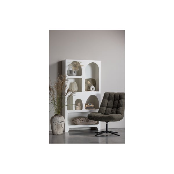 Knygų spinta  baltos spalvos 95x180 cm Caz – WOOOD-image-2