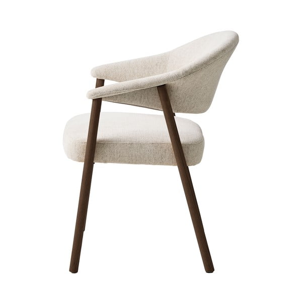 Kreminės spalvos iš ąžuolo masyvo valgomojo kėdžių komplektas su porankiais 2 vnt. Elk – Unique Furniture-image-3