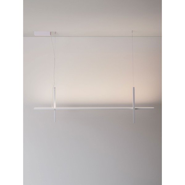 Matinės baltos spalvos iš aliuminio kabantis šviestuvas LED su gaubtu iš akrilo stiklo Looma – Nova Luce-image-4