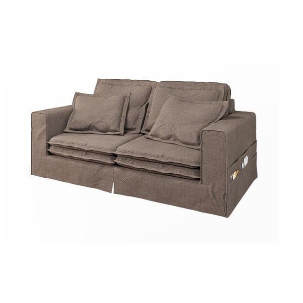 Rudos spalvos sofa 196 cm Nora – Ropez-image-2
