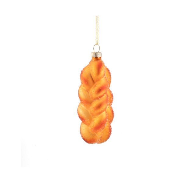 Iš stiklo eglutės papuošimas 3,5 cm Plait Bread – Sass & Belle
