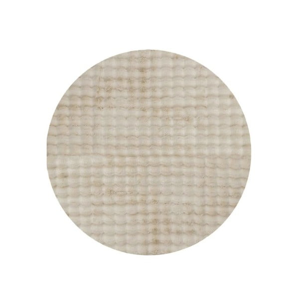 Skalbiamas apvalios formos kilimas smėlio spalvos ø 80 cm Bubble Cream – Mila Home