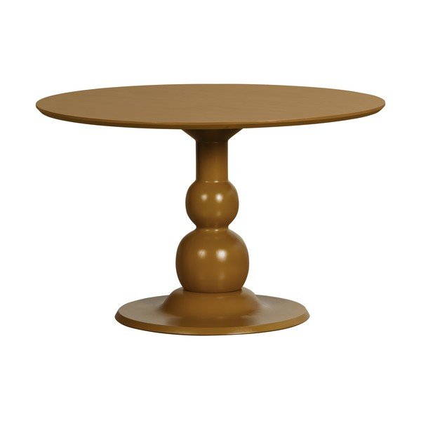 Apvalios formos valgomojo stalas iš mango masyvo 120x120 cm Blanco – WOOOD