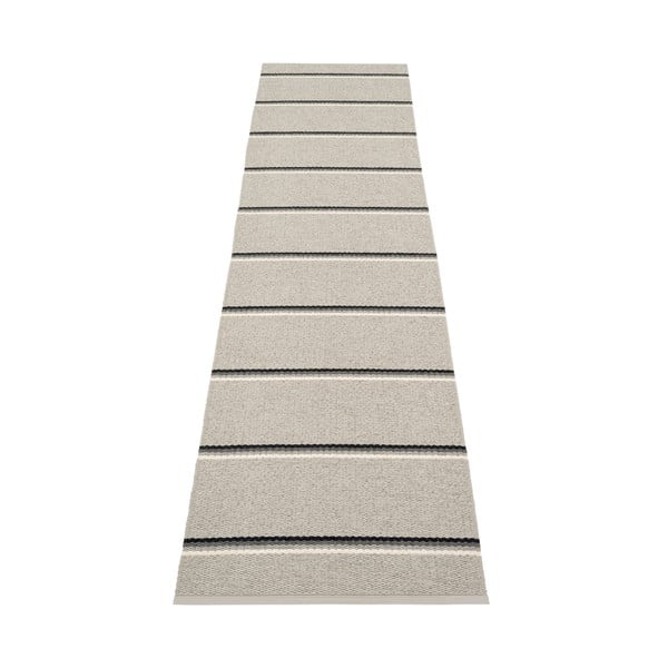 Pilkos spalvos/smėlio spalvos lauko kilimas 70x300 cm Olle Grey Linen – Pappelina