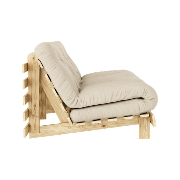 Smėlio spalvos sofa lova 160 cm Roots - Karup Design-image-4