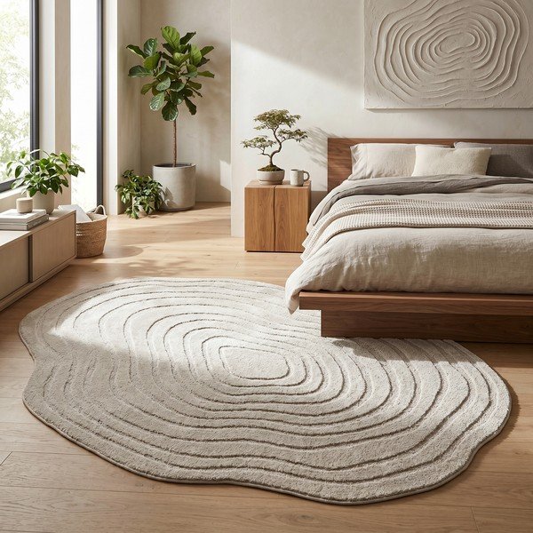 Smėlio spalvos kilimas 160x230 cm Pebble – ESTE-image-1