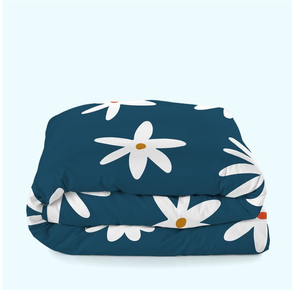 Dvigulis antklodės užvalkalas mėlynos spalvos 200x200 cm Margaret – Aware-image-3